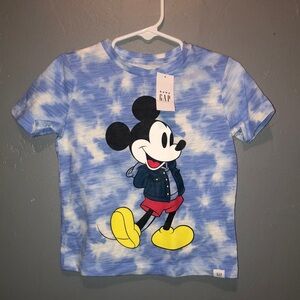 Baby Gap New With Tags Mickey Mouse Tie Dye Graphic Print Tee Shirt Size 2 Years